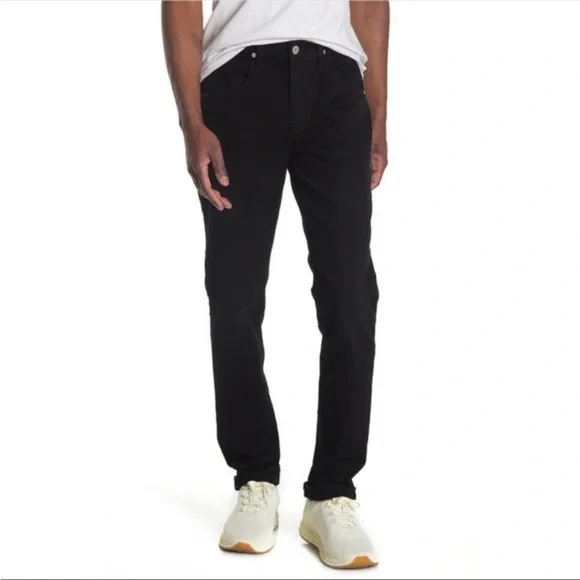 Hudson Mens Jeans Blake Stretch Slim Straight Black Rave Denim